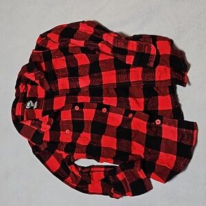 Boys small button up flannel